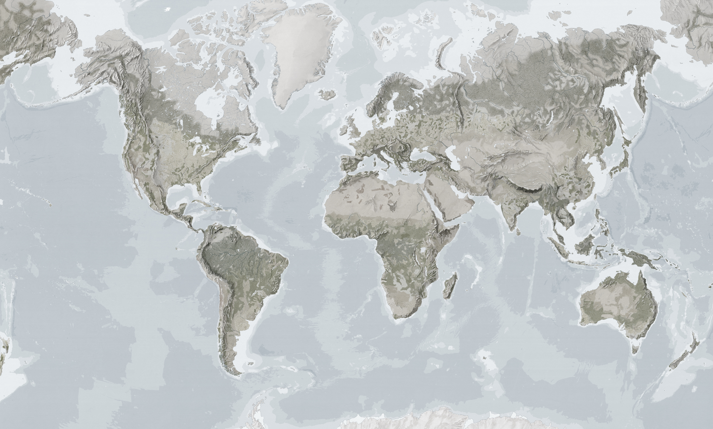 nástenná mapa Svet Black&White tapeta 180x300cm / bez popiskov