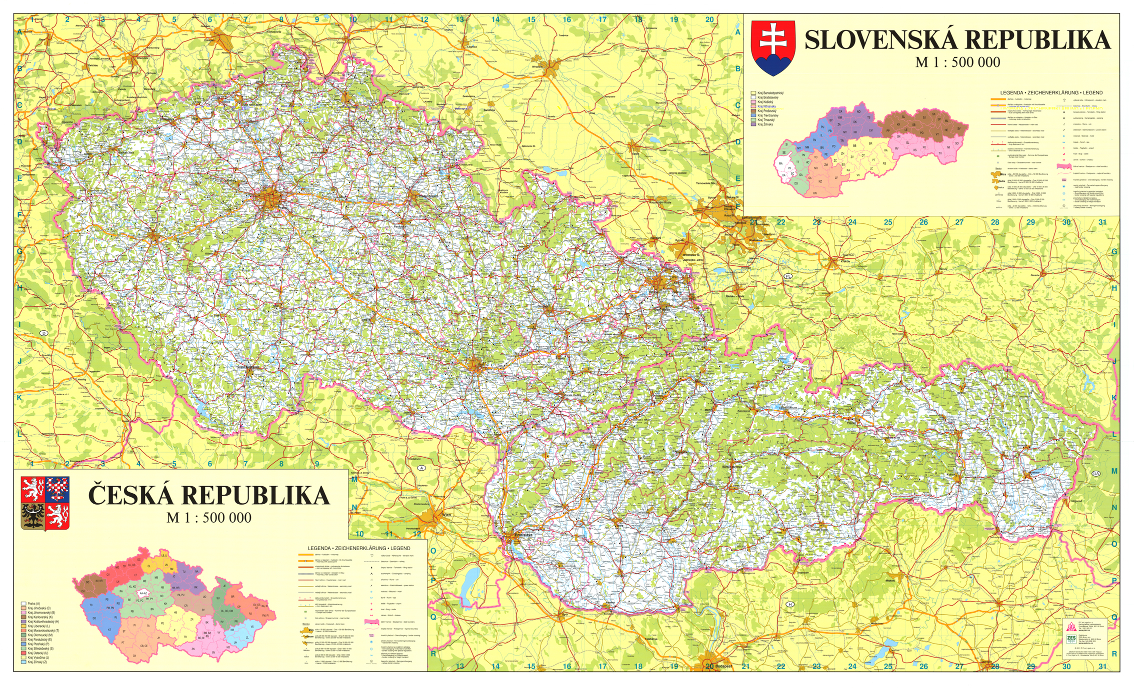 Mapa Ceskoslovenska