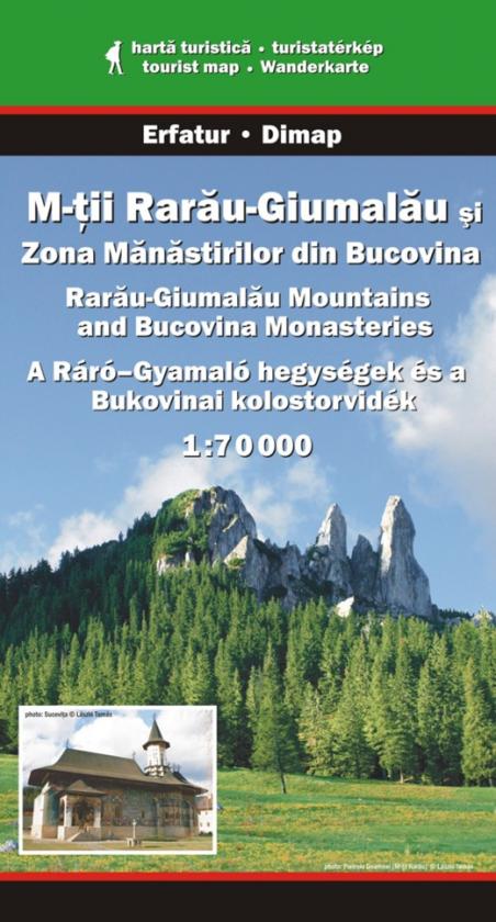 Muntii Rarau-Giumalau, Bucovina 1:70t turistická mapa 