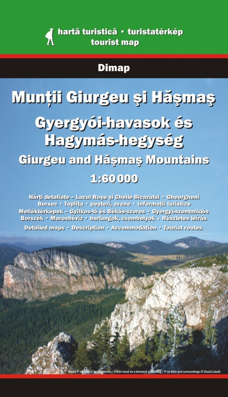 Giurgeu and Hasmas 1:60t turistická mapa