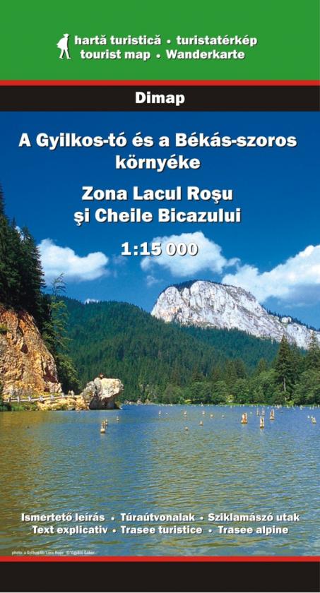 Zona Lacul Rosu – Jazero Rosu a okolie 1:15t turistická mapa