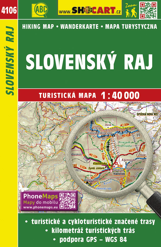 474 - 4106 Slovenský raj turistická mapa 1:40t SHOCart