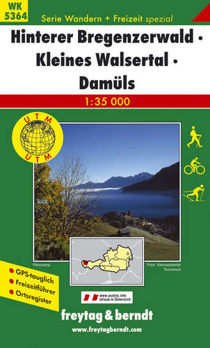 WK5364 Hinterer Bregenzerwald, Kleines Walsertal,Damüls 1:35t turistická mapa FB