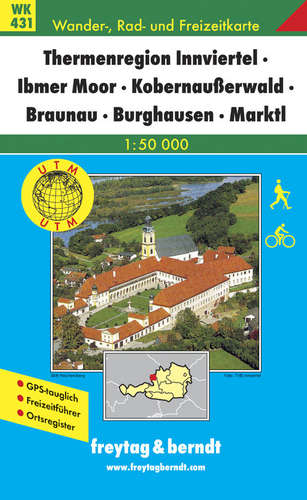 WK431 Thermenregion Innviertel, Ibmer Moor, Kobernaußerwald,Braunau 1:50t FB
