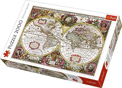 SVET HISTORICKÝ mapa puzzle Trefl / 2000 dielikov
