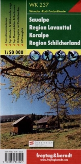 WK237 Saualpe, Region Lavanttal, Koralpe, Region Schilcherheimat 1:50t turist FB