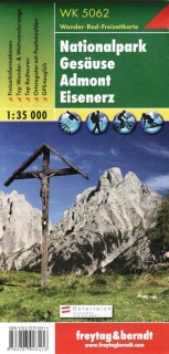 WK5062 Nationalpark Gesäuse, Admont, Eisenerz 1:35t turistická mapa FB