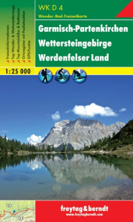 WKD4 Garmisch-Partenkirchen, Wettersteingebirge 1:25t turistická mapa FB