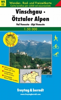 WKS2 Vinschgau, Ötztaler Alpen 1:50t turistická mapa FB