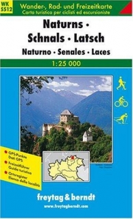 WKS512 Naturns, Schnals, Latsch 1:25t turistická mapa FB