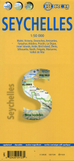 Seychelles 1:50t skladaná cestná mapa Borch