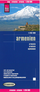 Arménsko (Armenia) 1:250t skladaná mapa RKH