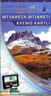No.2 Mtskheta - Mtianeti, Kvemo - Kartli (Gruzínsko) 1:200t regionálna mapa