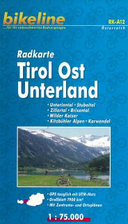 RK-A12+A13 Tirol Ost Unterland 1:75t cyklomapa Esterbauer