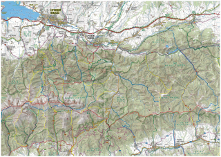 nástenná mapa Nízke Tatry, Poľana 66x84,5cm turistická nástenná mapa 1:100t