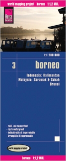 Borneo 1:1,2mil skladaná mapa RKH