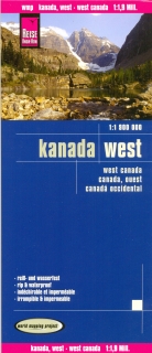 Kanada západ (Canada West) 1:1,9mil skladaná mapa RKH