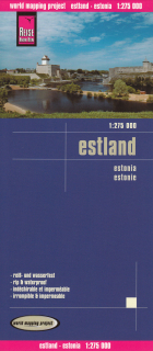 Estónsko (Estonia) 1:275tis skladaná mapa RKH