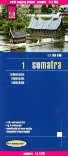 Indonézia (Indonesia) Sumatra 1:1,1mil skladaná mapa RKH