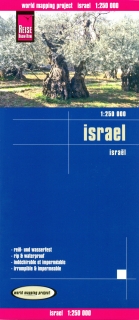 Izrael, Palestína 1:250tis (Israel & Palestine) skladaná mapa RKH