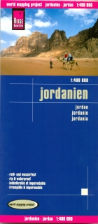 Jordánsko (Jordan) 1:400tis skladaná mapa RKH