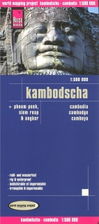 Kambodža (Cambodia) 1:500tis skladaná mapa RKH