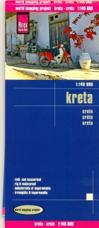 Kréta (Crete) 1:140tis skladaná mapa RKH