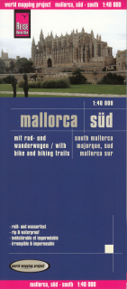 Malorka juh (Mallorca South) 1:40tis turistická skladaná mapa RKH