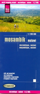 Mozambik (Mozambique) 1:1,2m skladaná mapa RKH