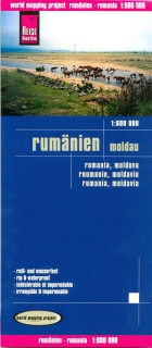 Rumunsko, Moldavsko (Romania, Moldova) 1:600t skladaná mapa RKH