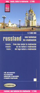 Rusko Bajkal až Vladivostok  (Russia) 1:2m skladaná mapa RKH