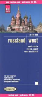 Rusko západ (Russia) 1:2m skladaná mapa RKH
