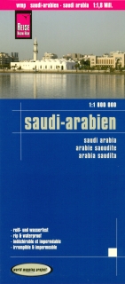 Saudská Arábia (Saudi Arabia) 1:1,8m skladaná mapa RKH