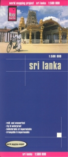 Srí Lanka (Sri Lanka) 1:500t skladaná mapa RKH