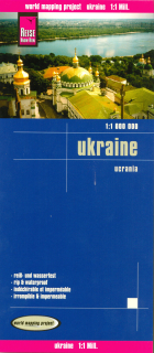 Ukrajina (Ukraine) 1:1m skladaná mapa RKH