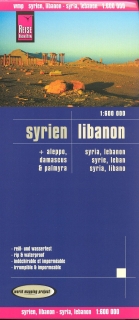 Sýria, Libanon (Syria & Lebanon) 1:600t skladaná mapa RKH