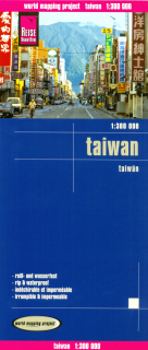 Taiwan 1:300t skladaná mapa RKH