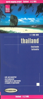 Thajsko (Thailand) 1:1,2m skladaná mapa RKH