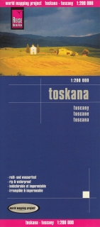 Toskánsko (Tuscany) 1:200t skladaná mapa RKH