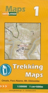 1 Omalo, pass Abano, Mt. Diklosmta (Gruzínsko, Georgia) 1:50t trekingová mapa