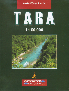 Rieka TARA (Čierna Hora) 1:100t turistická mapa