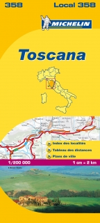 358 Toscana (Taliansko) mapa 1:200tis MICHELIN