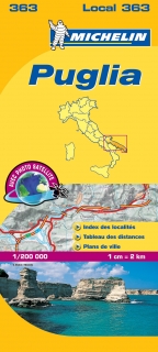 363 Puglia (Taliansko) mapa 1:200tis MICHELIN