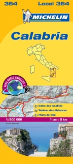 364 Calabria (Taliansko) mapa 1:200tis MICHELIN