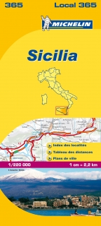 365 Sicilia (Taliansko) mapa 1:200tis MICHELIN