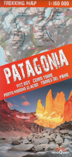 Patagónia 1:160t (Patagonia, Chile) trekking mapa