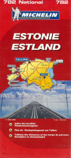 782 Estónsko (Estonia) 1:350t mapa MICHELIN