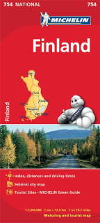 754 Fínsko (Finland) 1:1,25mil mapa MICHELIN