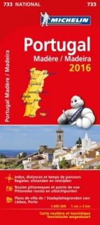 733 Portugalsko, Madeira (Portugal) 1:400t mapa MICHELIN