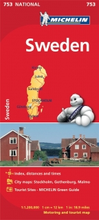 753 Švédsko (Sweden) 1:200t mapa MICHELIN